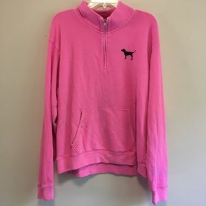 PINK by Victoria Secret | Pink half zipped hoodie